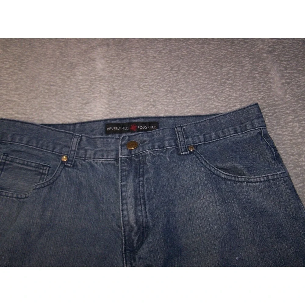 Beverly Hills Polo Club Jeans Men's 36x24 Stretch Denim‎ Blue Jeans